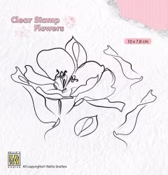 Clearstamps Nellie Snellen - wild rose flo018