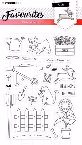 Studio Light Clear stamps - Pet life SL425