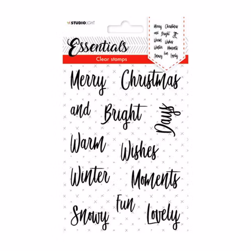 Studio Light Clear stamps - text jul stampsl412