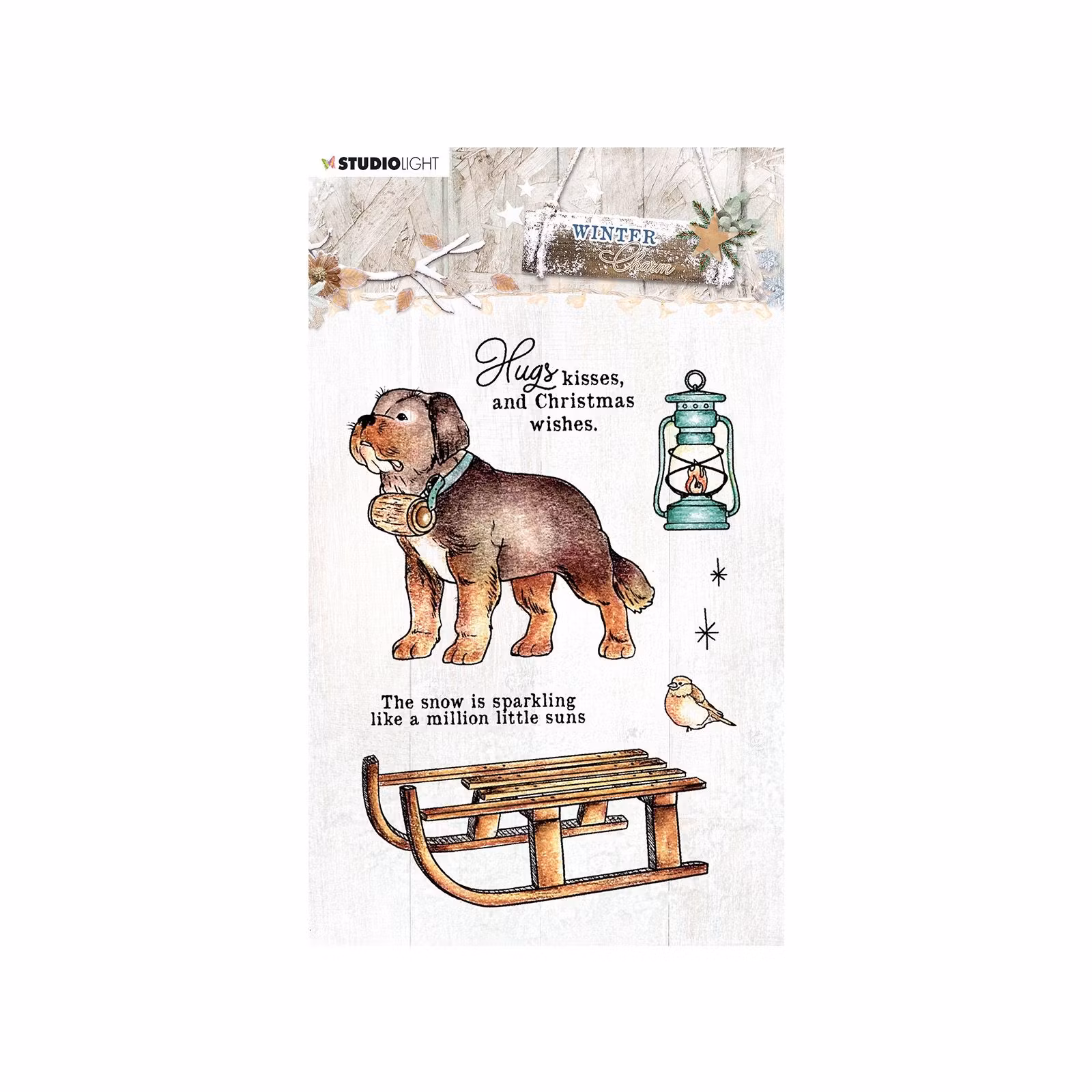 Studio Light Clear stamps - vinter wc488