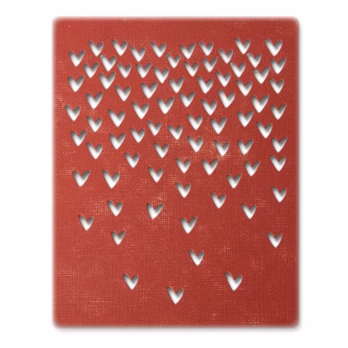 Tim Holtz Sizzix Thinlits Die Set- Falling Hearts