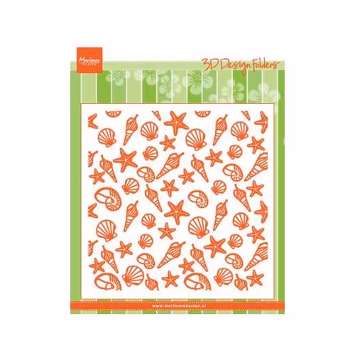 Marianne embossing folder 15x15cm - snäckor