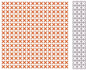 Marianne embossing folder & die 15x15cm - korsstygn