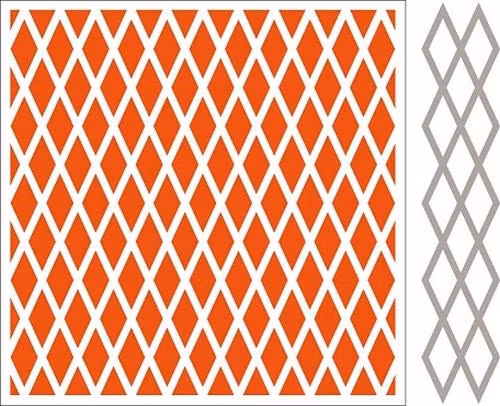 Marianne embossing folder & die 15x15cm - diamonds