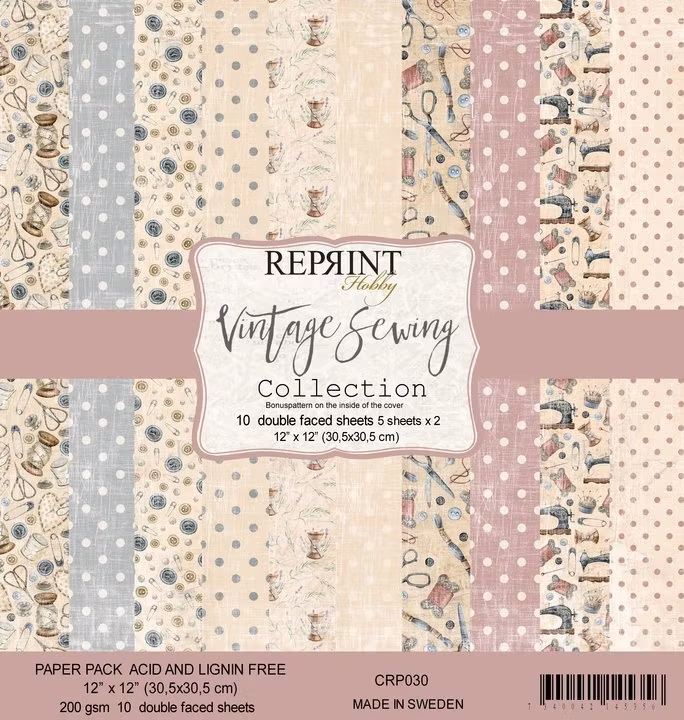 REPRINT Paperpack "Vintage Sewing" CRP030