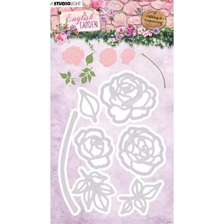 Studio light die - English garden rose