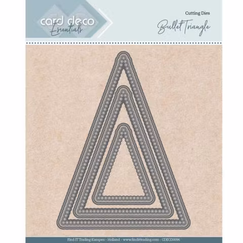 Card deco dies - Triangle CDECD0096