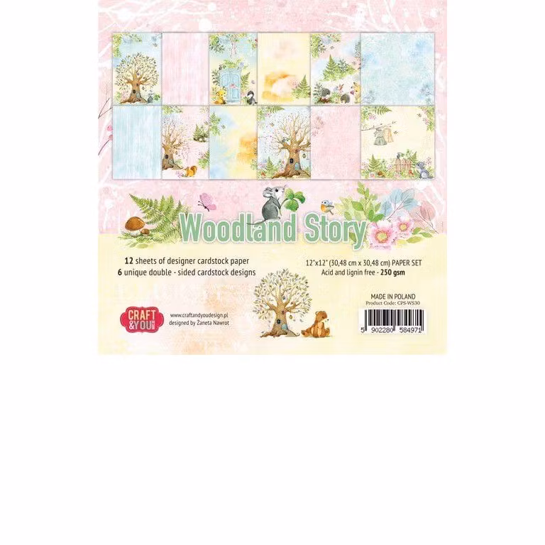 Craft & You, 12x12, woodland story