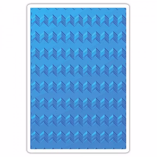 Sizzix embossingfolder 3D - 661949 chevron