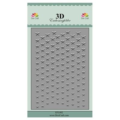 Dixi craft embossingfolder - stars EFL002