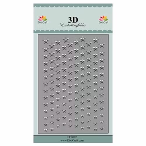 Dixi craft embossingfolder - stars EFL002