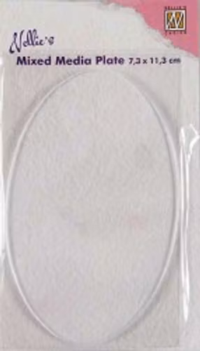 Nellie Snellen Mixed Media Plate 7,3x11,3cm NMMP004