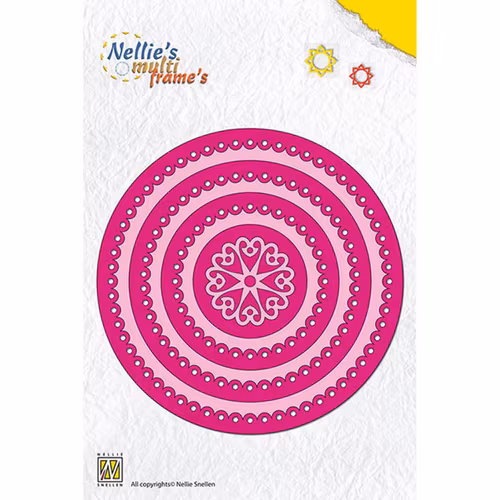 Nellie Snellen Dies  - Multiframe Round Scalloped MFD079