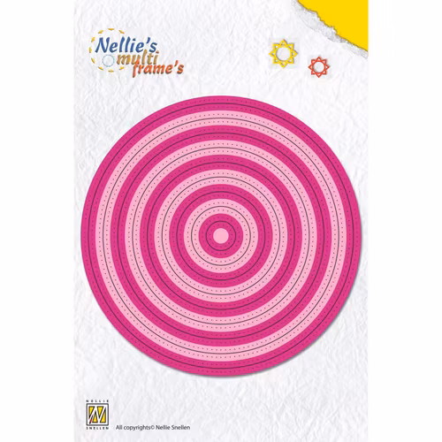 Nellie Snellen Dies  - MULTIFRAME DIES Straight dotted round MFD085