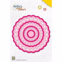 Nellie Snellen Dies  - Multiframe Rosette Butterflies MFD104