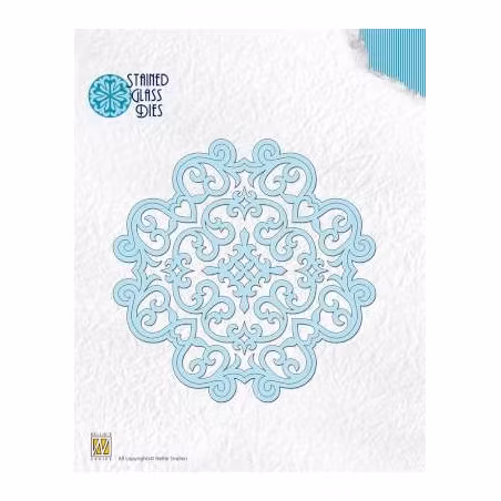 Nellie Snellen Dies  - Stained Glass Die SGC004 FANTASY Flower-3