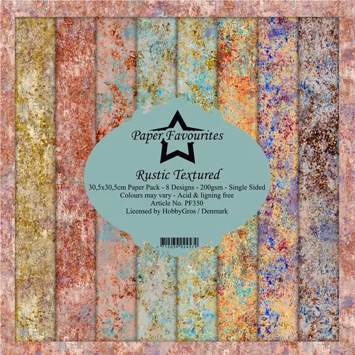 Paper Favourites pack 12x12 - Rustic Textured