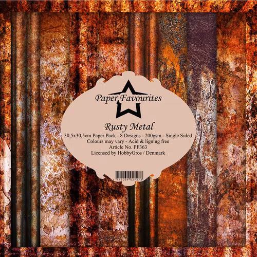 Paper Favourites pack 12x12 - Rusty Metal