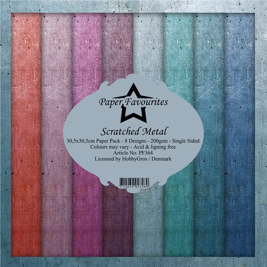 Paper Favourites pack 12x12 - Scratched Metal