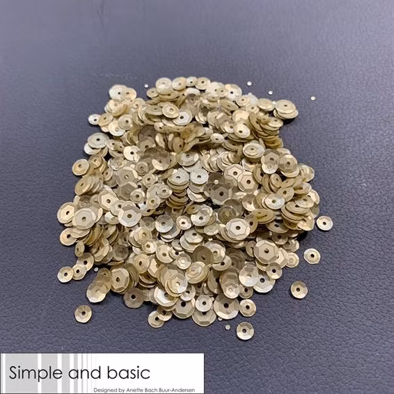 Sequins, simple and basic, Platinum SBS105