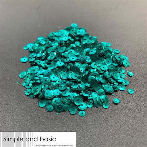 Sequins, simple and basic, Emerald Green SBS113