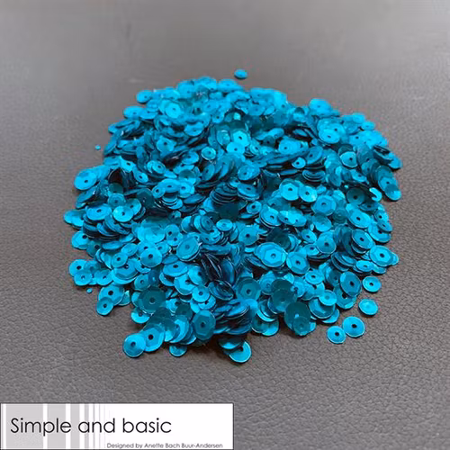 Sequins, simple and basic, Turquoise SBS116