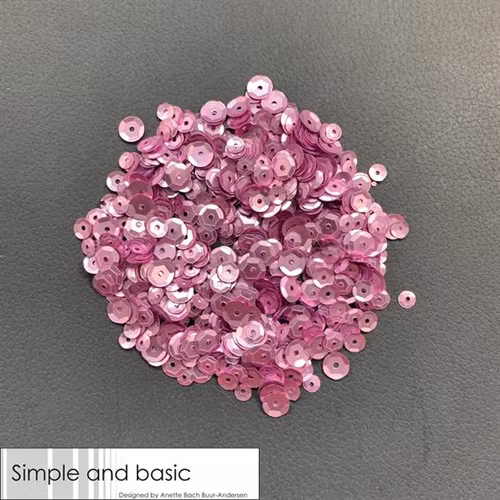Sequins, simple and basic, Light Pink SBS121