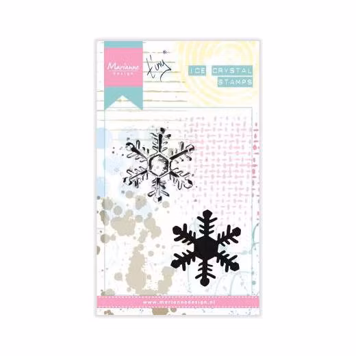 Cling stamp marianne design MM1626 ice crystals