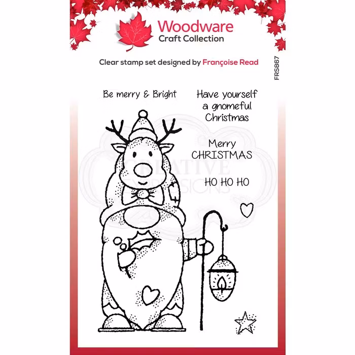Woodware Clearstamp "Reindeer Gnome" FRS867