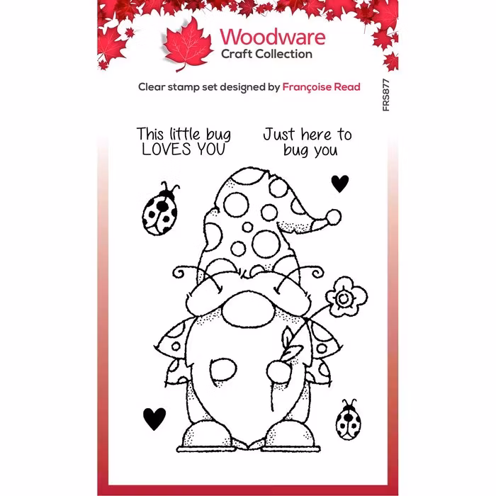 Woodware Clearstamp "Ladybird Gnome" FRS877