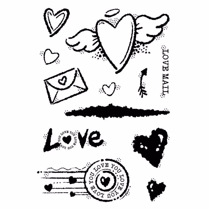 Woodware Clearstamp  "Love Mail" FRS893