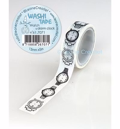 Leane Washi Tape  "Watch & Alarm Clock" 61.7071