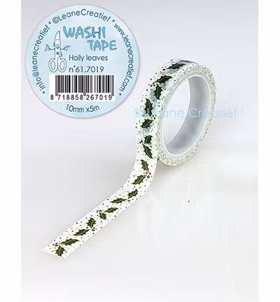 Leane Washi Tape "Holly Leaves" 61.7019