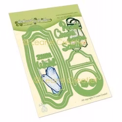 LEANE DIE CUT/EMB "Label & Bottle Hanger" 45.6739
