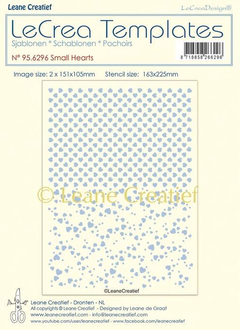 LEANE Stencil "Hearts” 95.6296