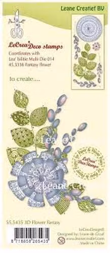 LEANE Clearstamp “3D Fantasy Flower” 55.5435