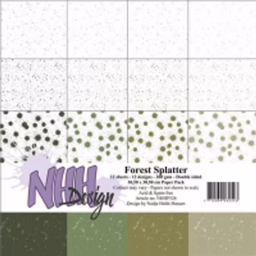 NHH Paperpad 30,5x30,5cm "Forest Splatter" NHHP526