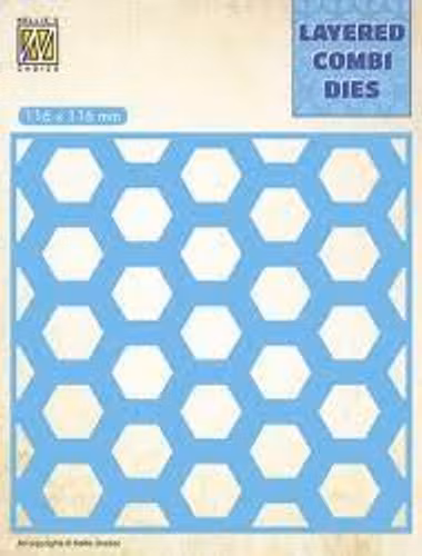 Nellie Snellen Layered Combi Dies “Honeycomb - B” LCDH002
