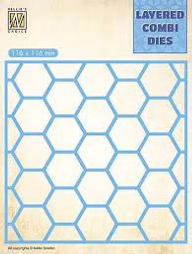 Nellie Snellen Layered Combi Dies “Honeycomb - A” LCDH001