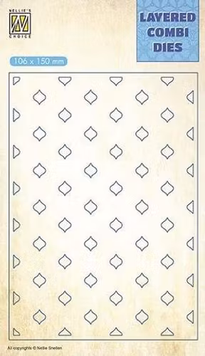 Nellie Snellen Layered Combi Dies “Eastern Oval - C” LCDE003