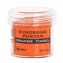 Embossing powder, Ranger - Orange Tinsel