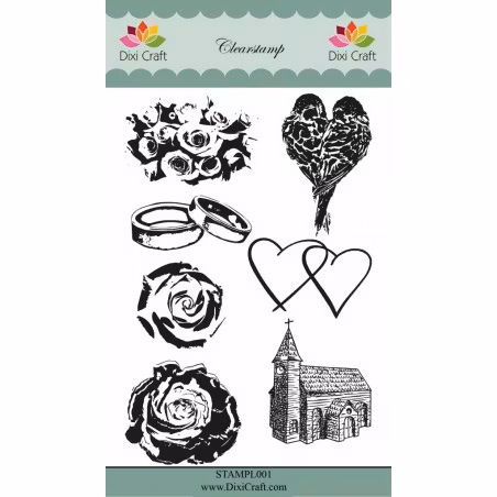 Dixi craft stamp -  wedding STAMPL001