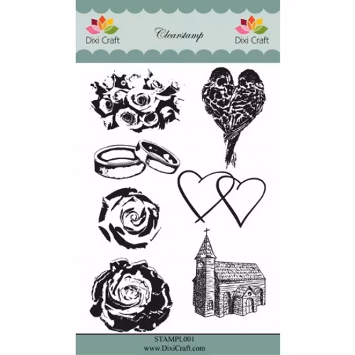 Dixi craft stamp -  wedding STAMPL001