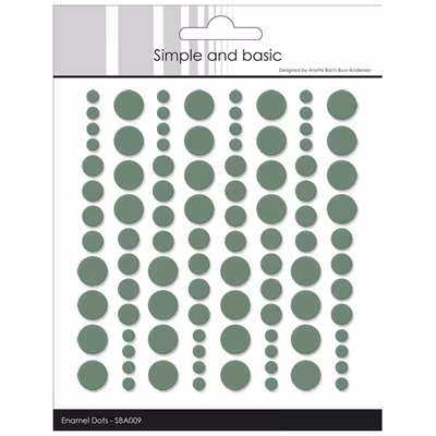 Simple and Basic Enamel Dots  "Eucalyptus (96 pcs)" SBA009