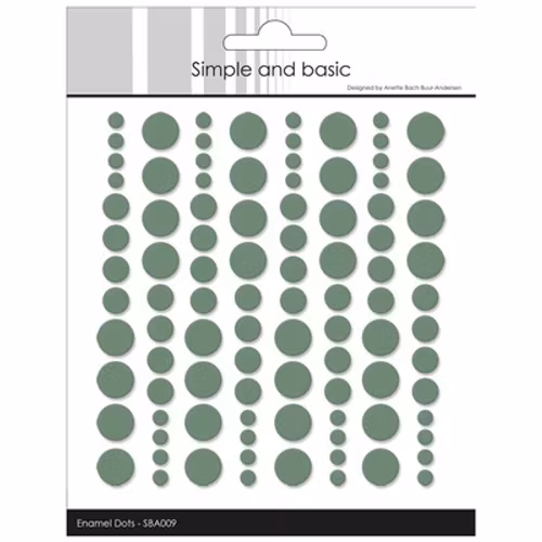 Simple and Basic Enamel Dots  "Eucalyptus (96 pcs)" SBA009