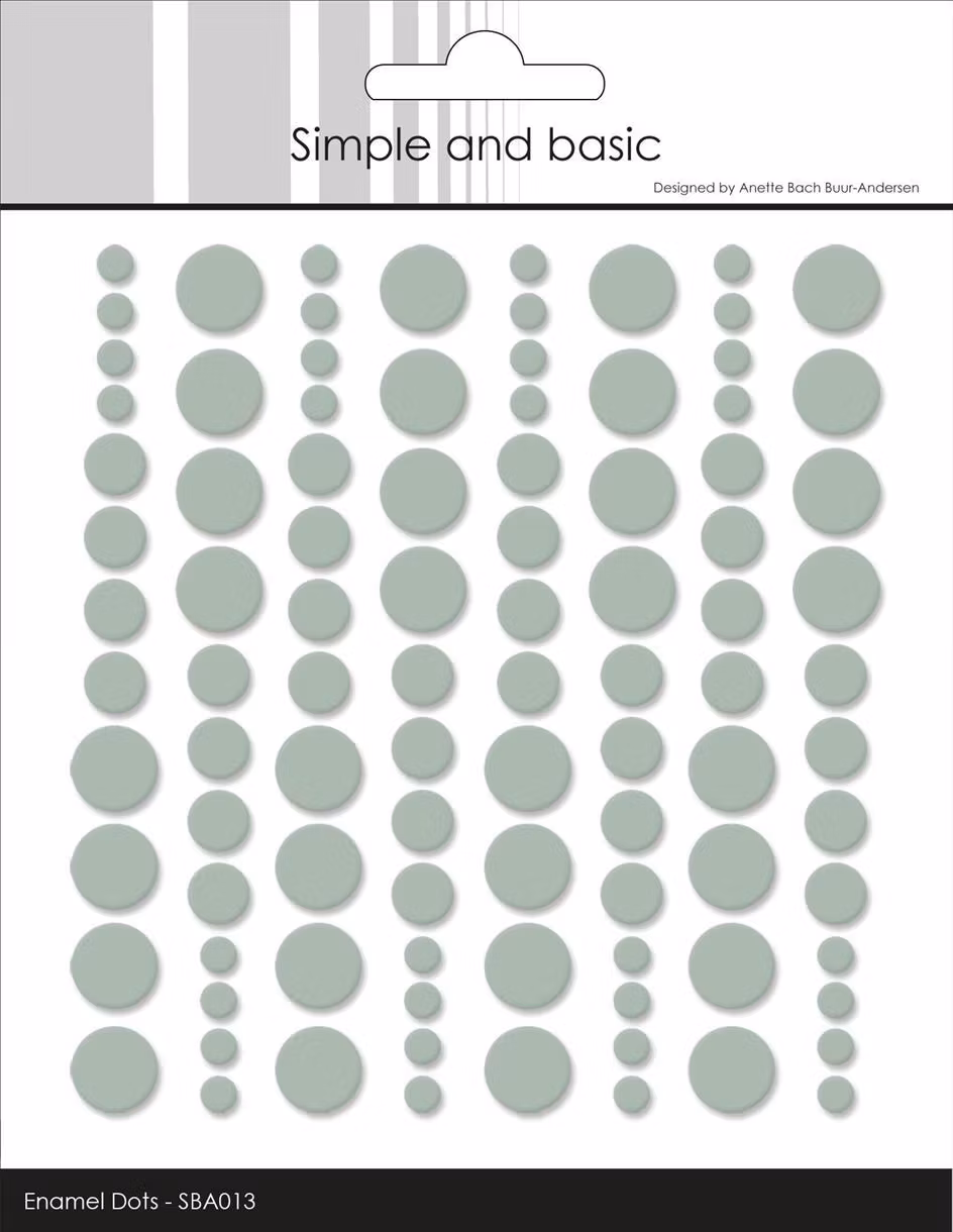 Simple and Basic Enamel Dots "Sage (96 pcs)" SBA013
