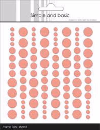 Simple and Basic Enamel Dots "Fresh Peach (96 pcs)" SBA015