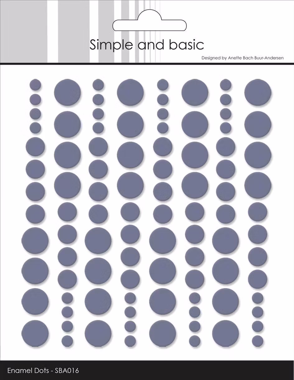 Simple and Basic Enamel Dots "Eggplant (96 pcs)" SBA016
