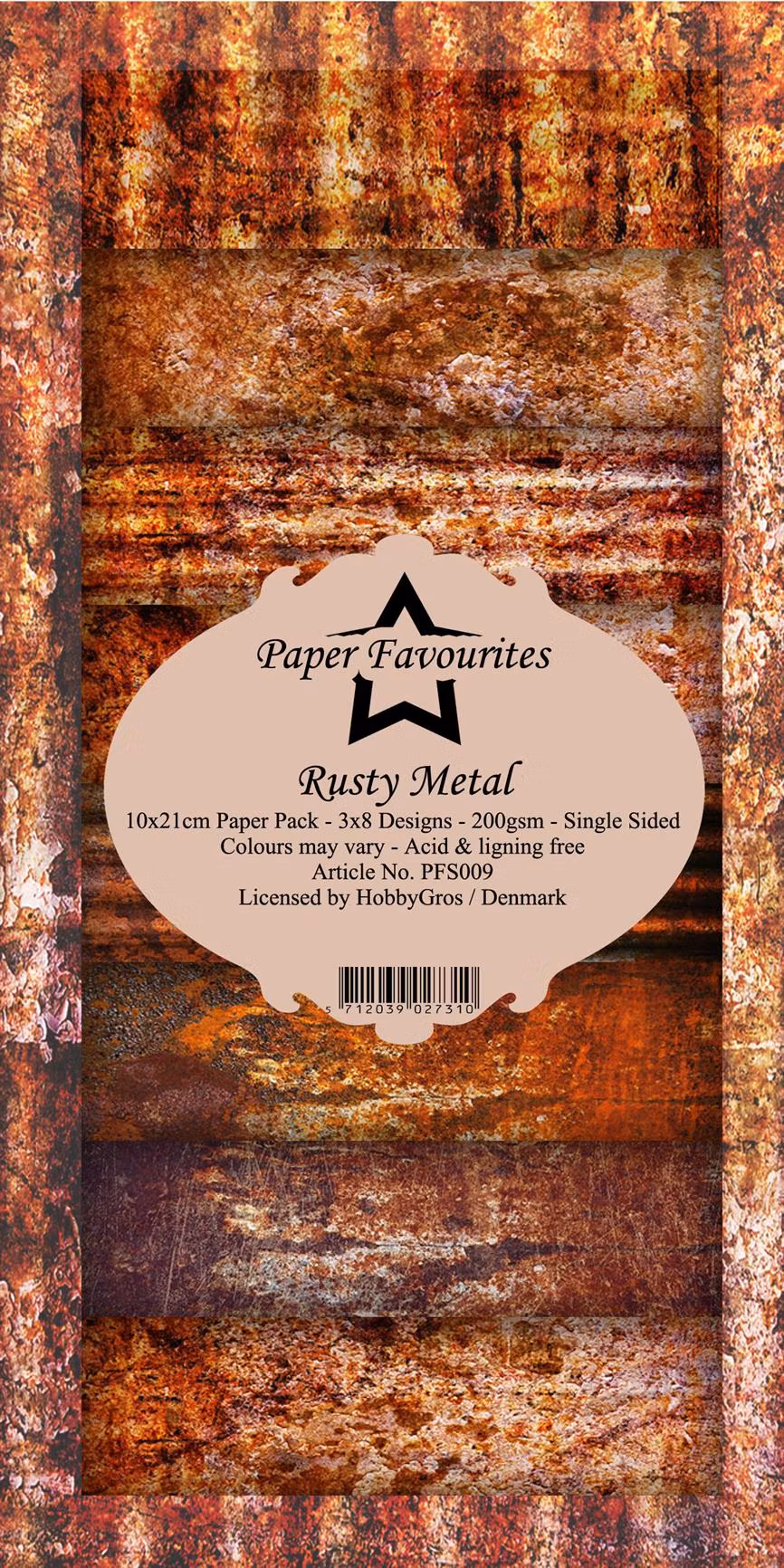Paper Favourites pack Slim - Rusty Metal