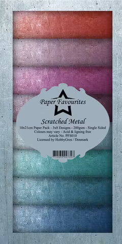 Paper Favourites pack Slim - Scratched Metal